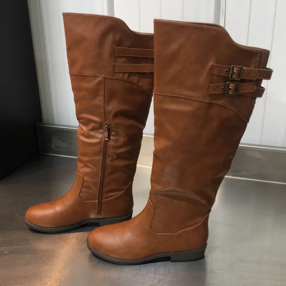 New WB Woman’s Journee Collection Brown Knee-High Women's Boots